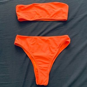 Neon Orange Bathing Suit